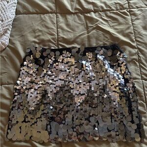 Sequin Mini Skirt